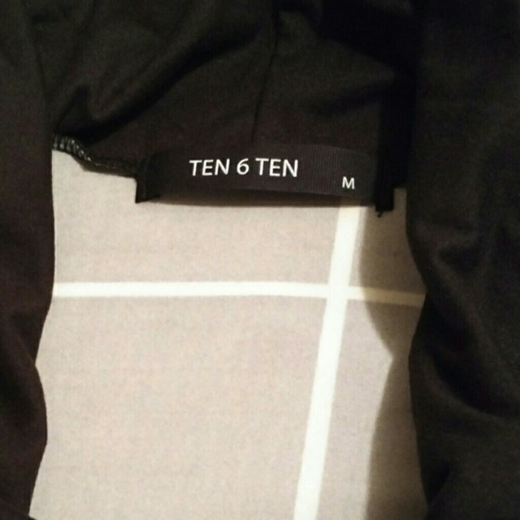 *CLEARANCE* Black/White Cowlneck L/S Contrast Top - Picture 6 of 6